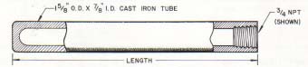 cast iron tubes